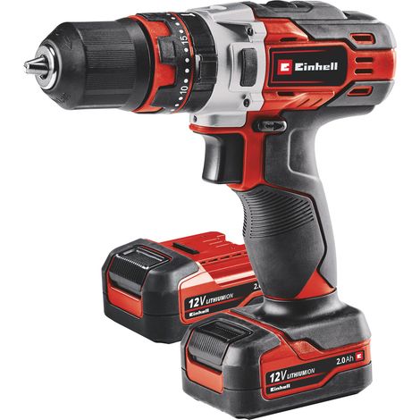 Einhell Akku-Schlagbohrschrauber TE-CD 12/1 Li-i (2x2,0Ah) (Li-Ion, 12 V, 22 Drehmomentstufen, 2-Gang-Getriebe, inkl. Schlagbohrfunktion, LED, inkl. 2x 2,0Ah Akku & 45 Min.-Ladegerät) (1/5)