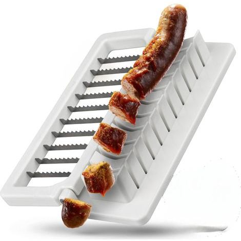 2 Coupe-saucisses Tranchez vos saucisses rapidement et uniformément Articulations robustes et lames tranchantes Coupe-saucisses, Trancheuse à saucisses (1/5)