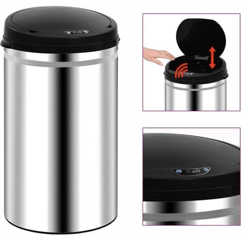 Trémie à capteur automatique de 40 litres, en acier inoxydable (1/5)
