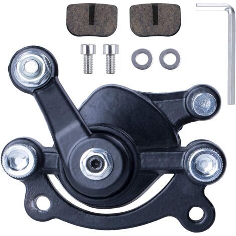 Rear Disc Brake Caliper With Replaced Pad Compatible with 47cc 49cc Pocket Bike Stand Up Goped Scooter Motovox MBX10 MBX11 Mini Dirt Bike MM-B80-BR MM-B105 80CC 2.5HP Moto Mini Bike (1/5)