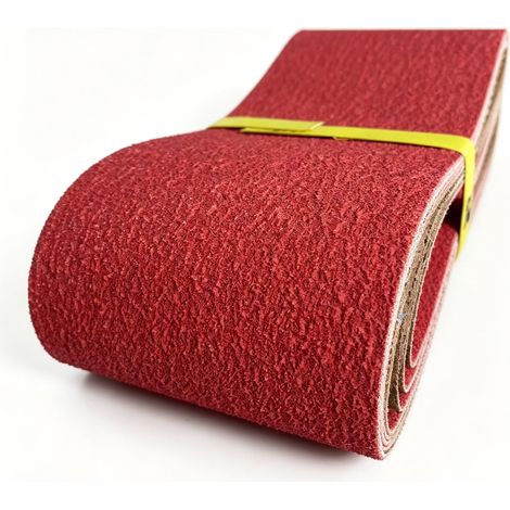 Lot de 4 bandes abrasives céramiques 100x915 mm Grain 80 (1/4)