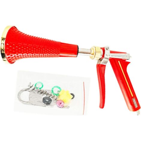 Outil dirrigation avec poigne rglable pour le nettoyage rouge (1/5)