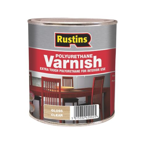 Rustins Quick Dry Polyurethane Varnish Clear - Gloss - 250ml