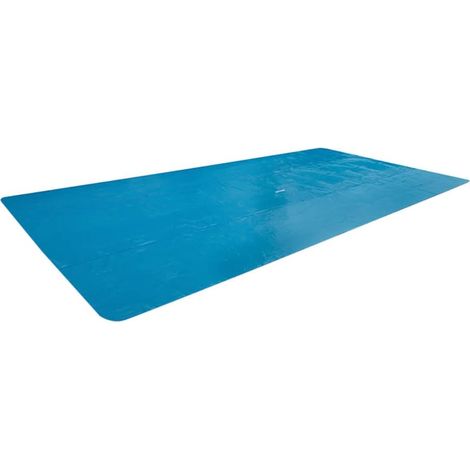 1 Bâche à bulles 9,60m x 4,66m Vinyle Bleu Pour piscine rectangulaire 9,75m x 4,88m (1/5)