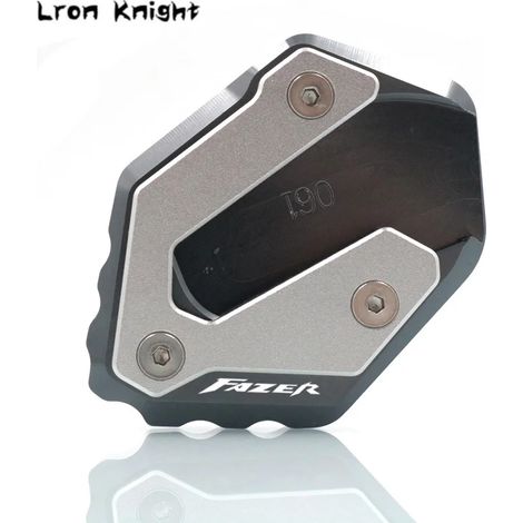 (FAZER Titanium) Compatible avec Yamaha FZ6 FAZER FZ6R FZ6-S2 2004-2009 2008 - Béquille latérale CNC - Extension de béquille - Plaque de support - Maxpower (1/4)