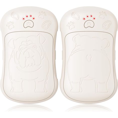 Wiederaufladbare Handwärmer, 2er-Pack, starke magnetische Anziehungskraft, USB-Schnittstelle, geeignet für Camping, Golf, Jagd und Reisen, beige.