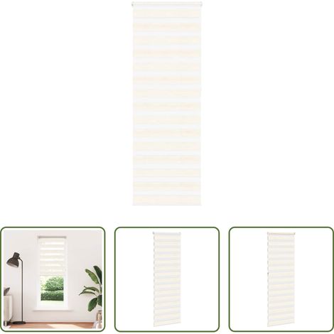 vidaXL Marmorbeige - Doppelrollo Marmorbeige 80x230 cm Stoffbreite 75,9 cm Polyester (1/5)
