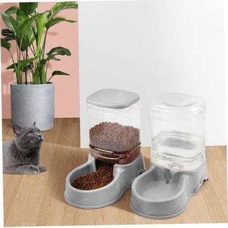 Automatischer Katzenfutterspender mit 3,5-Liter-Napf und abnehmbarem Futternapf (1/3)
