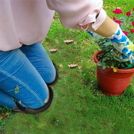 Lot de 2 genouillères rigides EVA pour jardinage extérieur, protège-genoux résistant (1/5)