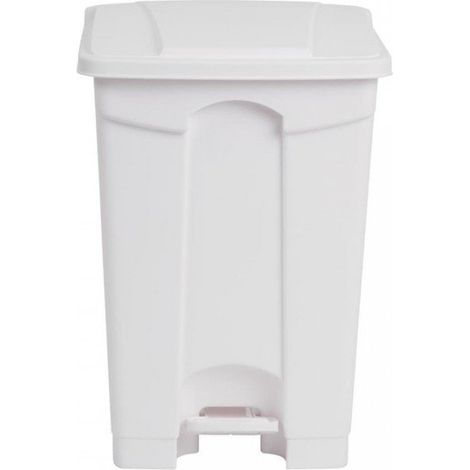 Poubelle de cuisine à pédale 45 Litres en polypropylène blanc (1/5)