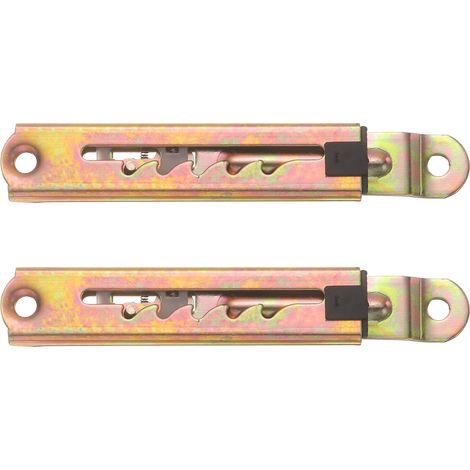 2Pcs Support À 5 Crans Pour Armoire Canapé Lit Table Couleur Zinc (1/5)