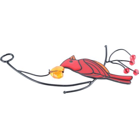 Décoration en résine époxy représentant un cardinal, idéale pour la décoration intérieure, les fenêtres et les lieux de réception  alliage de zinc. (1/5)