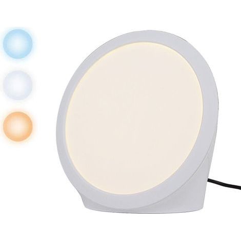 Lampe de luminothérapie de 10 000 lux, simulation de lumière du jour avec 2 couleurs, 6 minuteries, 5 intensités lumineuses réglables et fonction mémoire, sans UV (1/4)