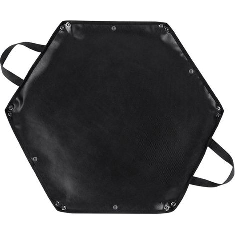 Tapis De Cheminée En Silicone - Résistant Au Feu Jusqu'à 550 °C - Pour Foyer Extérieur Et Grill - Forme Hexagonale - Taille S Ou L (1/5)