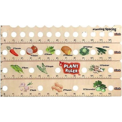 Règle de jardin avec plantoir intégré, guide de plantation, règle de jardin perforée -- (1/5)