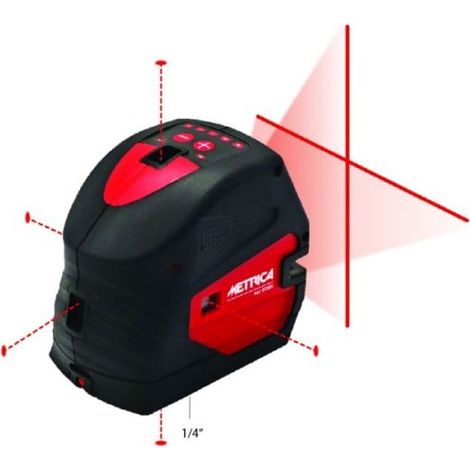 METRICA - Laser Auto-nivelant Vert - Portée 50 m avec Récepteur, Précision 3 mm / 10 m (1/5)