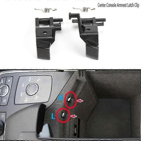 1666804103 Clip de verrouillage d'accoudoir de console centrale compatible avec Mercedes-Benz Classe ML/GL/GLE/GLS W292 W166 C292 X1 hwy DPWHBYV (1/4)
