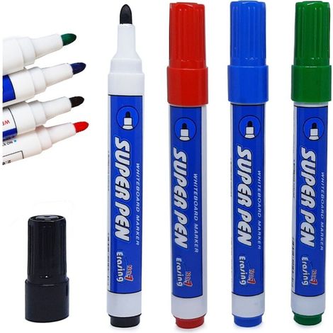 Pack de 4 - Whiteboardpennor / tableau blanc Stylos - 4 couleurs différentes (1/3)