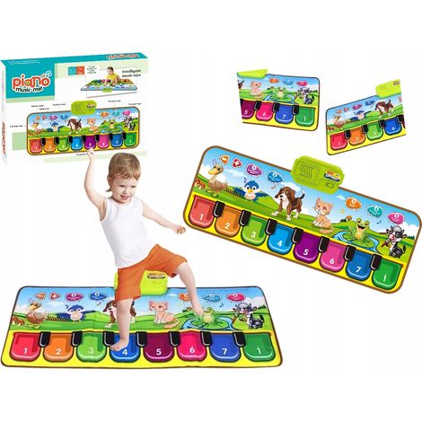 Juego de tapete educativo interactivo con sonidos de animales y teclas sensoriales (1/5)