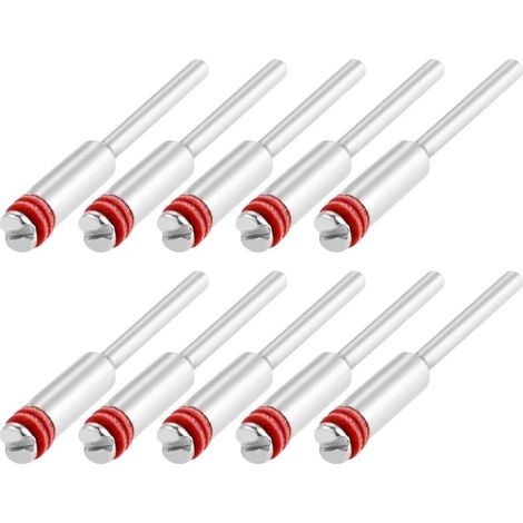 50 pièces 2.35mm mandrins de Roue Polissage Disque Coupe Diamant mandrin Support Compatible for Les Accessoires Dremel Outil Rotatif - (1/5)