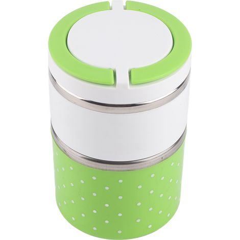 Boîte Repas Isotherme 2 Couches en Acier Inoxydable pour Aliments Chauds (1/5)
