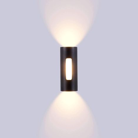 10W Applique Murale Extérieure LED Étanche IP65 Lampe Murale Extérieure en Métal Moderne Lumière Extérieur/Intérieur Pour Cour Jardin Terrasse Proche Mur Patio Villa Couloir Blanc Chaud (1/5)