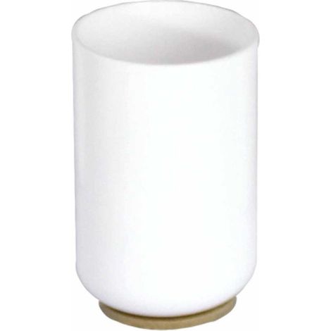 Gobelet Brosse à Dents "Smart" 10cm Blanc