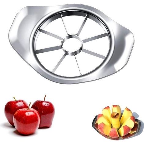 Coupe Pomme - Acier Inoxydable - 8 Lames - Trancheuse Pratique - Facile à Nettoyer - Durable (1/4)