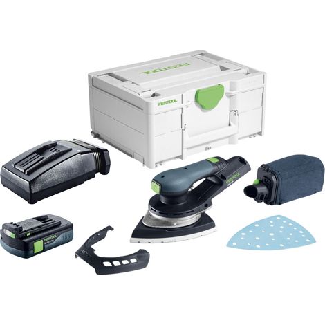 Festool DTSC 200-Basic Akku Deltaschleifer 18 V 145 x 195 mm Brushless + 1x Akku 3,0 Ah + Ladegerät + Systainer