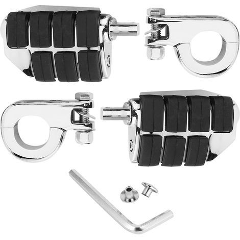 32-mm-Universal-Motorradfußrastenpaar mit Montagehalterung für Motorrad, ATV, UTV und Roller (1/5)