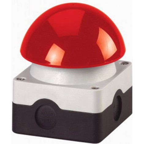 [NEUWERTIG] B-Ware Eaton Fuß-Grobhandtaster FAK-R/KC11/I 230V 6A IP67 Kunststoff rot Ø94mm x H101mm