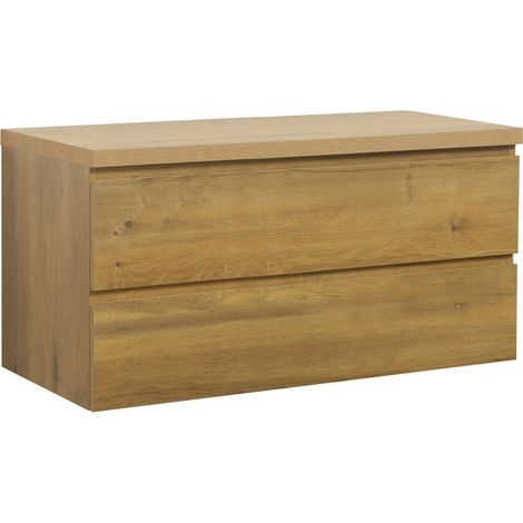 Meuble sous lavabo Angela 100cm - Badplaats - chene – Armoire de
