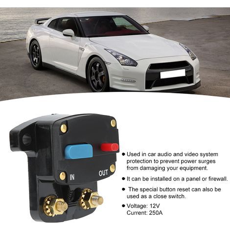Automatischer 12V-Stromkreisschalter mit Reset-Taste – 150A rücksetzbare Sicherung für Auto-Audio