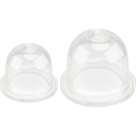 Lot de 2 pompes d'amorçage pour taille-haies et tronçonneuses, en plastique durable, disponibles en plusieurs tailles. (1/5)