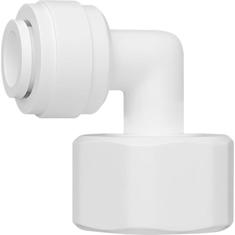 1 Pièces Filtre à eau Raccords Rapides, Filetage Femelle 1/2 Pouces à 3/8 Pouces Tube OD, Raccords de Tuyau en Plastique Osmose Inverse Type L (1/5)