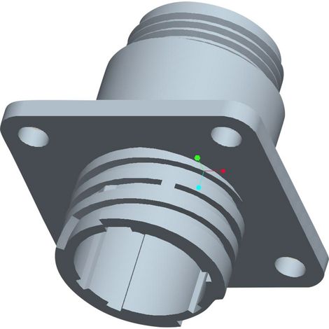 TE Connectivity 206705-1 Rundstecker Flanschbuchse Gesamtpolzahl: 9 Serie (Rundsteckverbinder): CPC