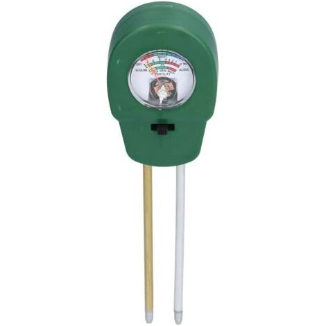Testeur de fertilité du sol 3 en 1, détecteur d'humidité et testeur de pH pour plantes de jardin, outil d'analyse de terre pour plantation (1/5)