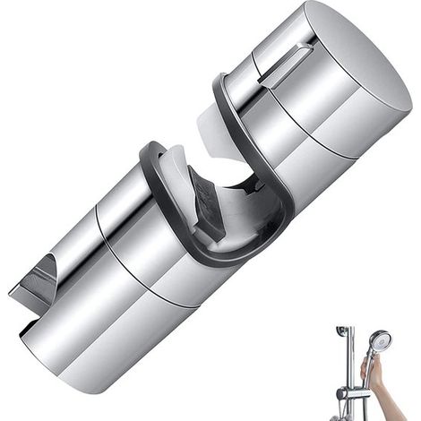 Barre de douche coulissante - Barre de douche coulissante universelle - ø 20/25 mm - Support de douchette - Réglable - Support de pommeau de douche - Support de douchette - Réglable - pour douchette o (1/5)