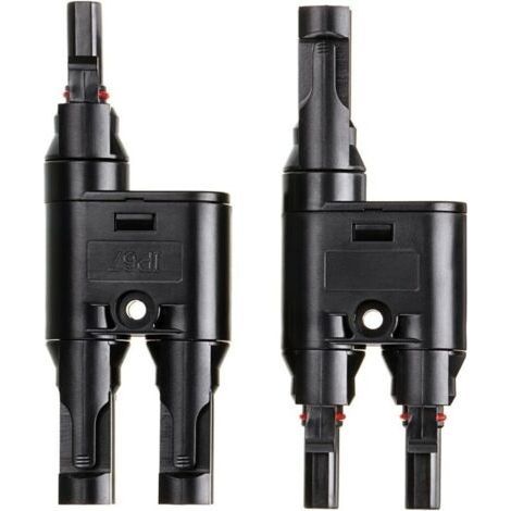 FENOPLASTICAh- 1x paire de connecteur (1 à 2 branches) de panneau solaire, MC4 durable et économisé pour famille (1/5)