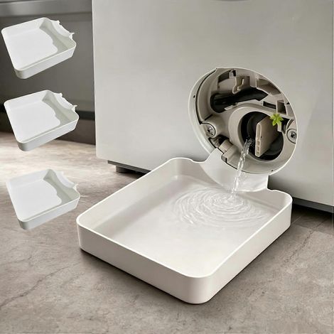 Bac de récupération d'eau pour lave-linge à chargement frontal idéal pour sous-sol appartement mobil-home garage Homeow - Lot de 3 (1/5)
