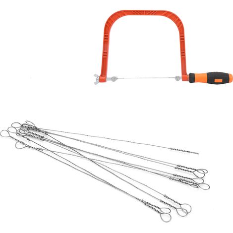 Packung mit 10 multifunktionalen 150-mm-Drahtsägen mit kleinem Sägeblatt. (1/5)