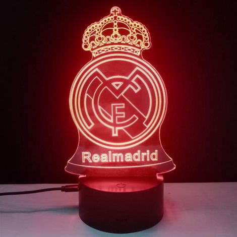 Lampe de table LED en forme de ballon de football, illusion 3D, télécommande, 16 couleurs, cadeau idéal pour les fans