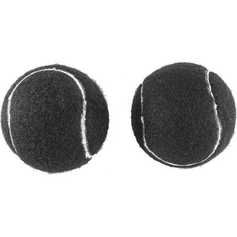 Lot de 2 balles de tennis Walker prédécoupées pour protéger les pieds de meubles, noires. (1/5)