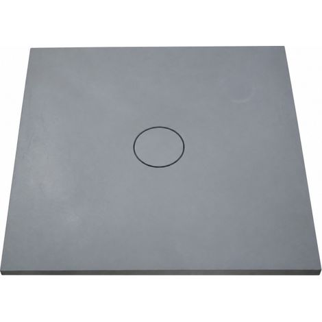 Receveur de Douche Extra-Plat 90x90x3cm O'DESIGN Iro Solidstone Gris Basalte - IRO90X90GB (1/3)