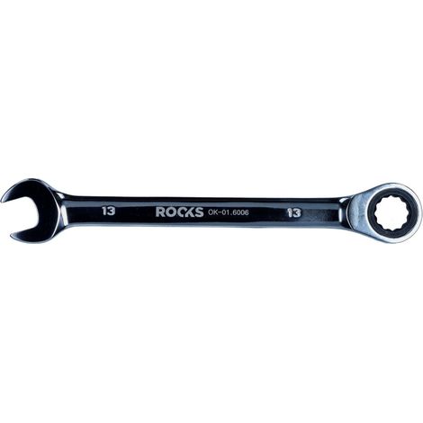 Chiave combinata a cricchetto ROOKS 13 mm in acciaio CrV 6150 (OK-01.6006)
