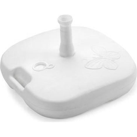 Base de parasol 16L Color blanco 44x44x12cm IPAE Progarden (1/5)