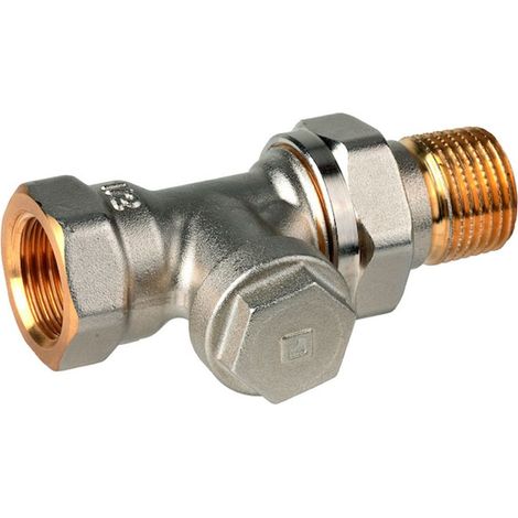 Resideo Racor de retorno Verafix-E Latón, niquelado, Recto, 3/8", V2420D0010