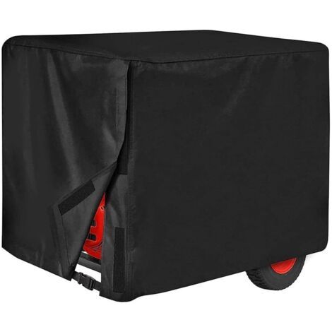 Schwarze, wasserdichte Generatorabdeckung 66 x 51 x 51 cm, passend für die meisten Generatoren der Generatorabdeckungsgröße (1/5)