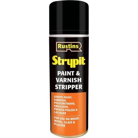 Rustins STNFA500 Strypit Paint & Varnish StripperAerosol 500ml RUSNFA500