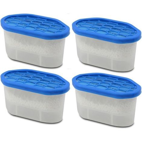 Lot de 4 déshumidificateur, absorbeur d'humidité 180 gr,capacité 350 ml - Longueur 15 x Profondeur 8.5 x Hauteur 8.5 cm